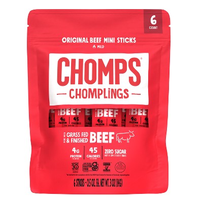CHOMPS Chomplings mini jautienos lazdelės, 6 vnt.